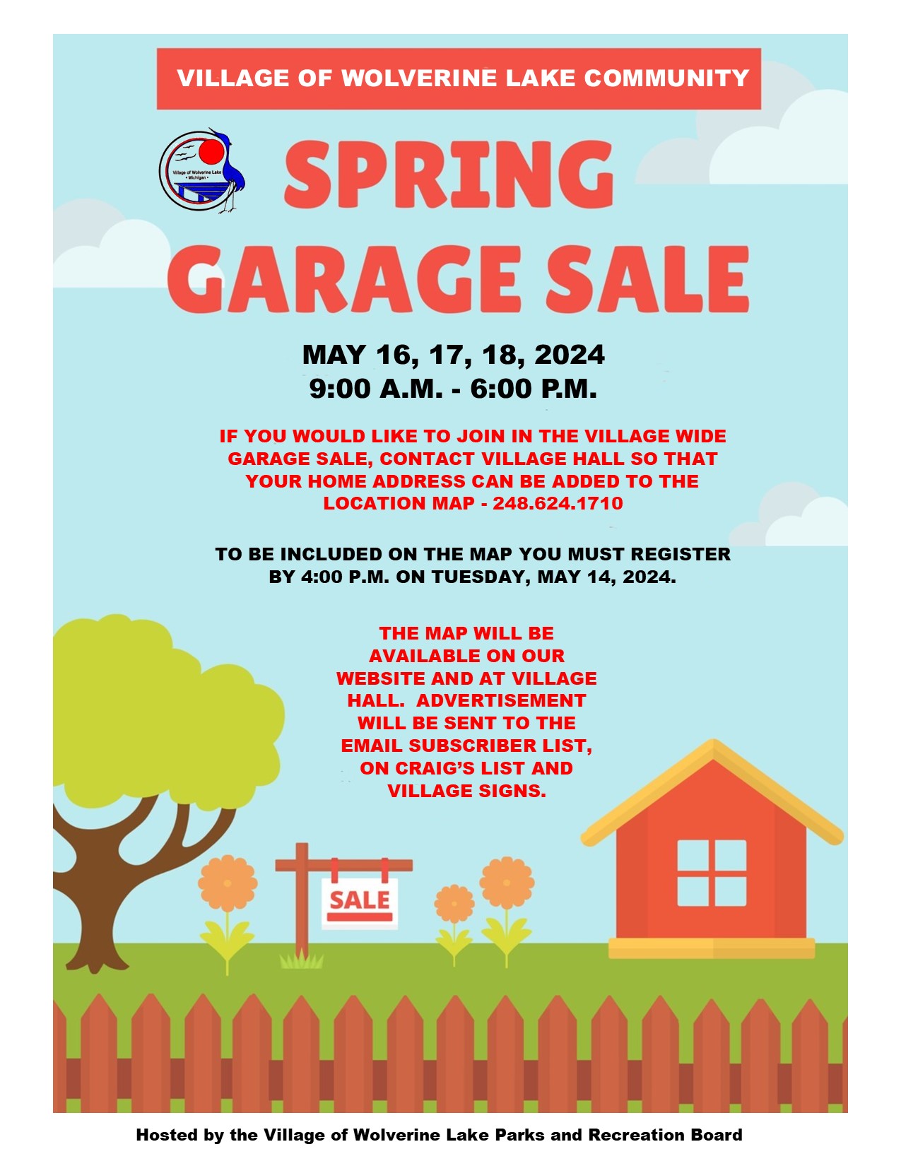 Spring garage sale 2024